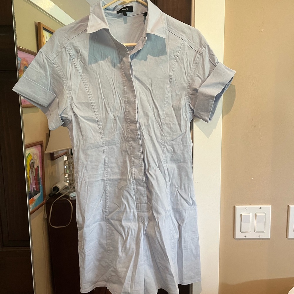 Theory Blue Jumpsuit Elegant Design